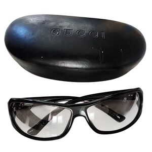 Gucci Black Rectangular Sunglasses - GG 2574/S​